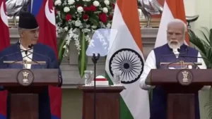 India, Nepal launch three projects, including cross-border rail line and RuPay card