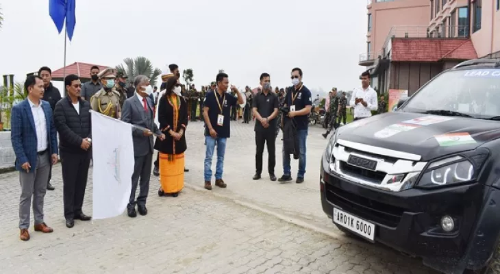 Arunachal Governor flags off NE India Inter-State Friendship Car Rally