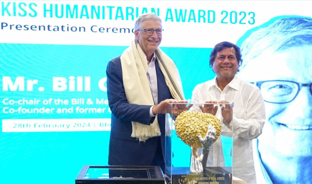 Bill Gates Receives the Prestigious KISS Humanitarian Award