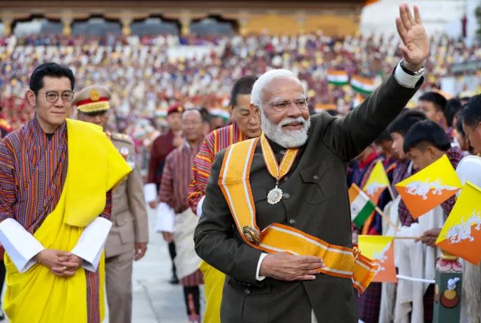 PM Announces Rs 10,000 Cr Support for Bhutan in Next 5 Years