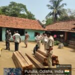 Forest team seized illegal sized Sal wood